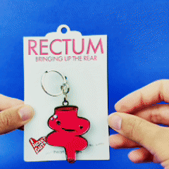 Rectum Keychain - Bringing up the Rear
