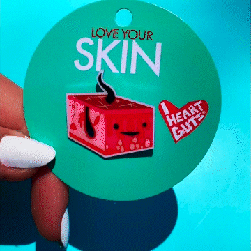 Skin Lapel Pin - Funny Skin Dermatology Pins - Cute Melanin Pins