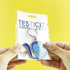 Testicle Keychain - Having a Ball
