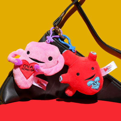 Heart Mini Plushie Bag Charm - Love You More 4" Plush Keychain