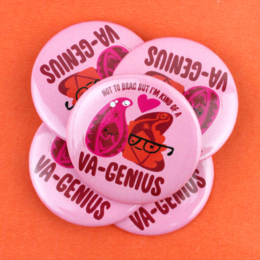 Kind of a Va-Genius Magnet - OB/GYN Health Smart Funny Gift Midwife Doula  Vagina Whisperer | I Heart Guts Plush Organs