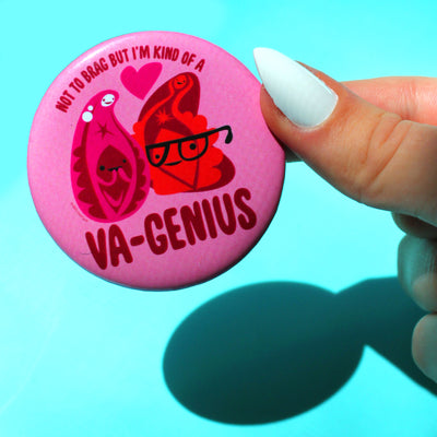 Kind of a Va-Genius Magnet - OB/GYN Health Smart Funny Gift Midwife Doula Vagina Whisperer - I Heart Guts