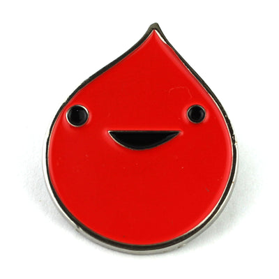 Blood Enamel Lapel Pin | Blood Donor Awareness Pins and Gifts - Funny Cute Blood Pins