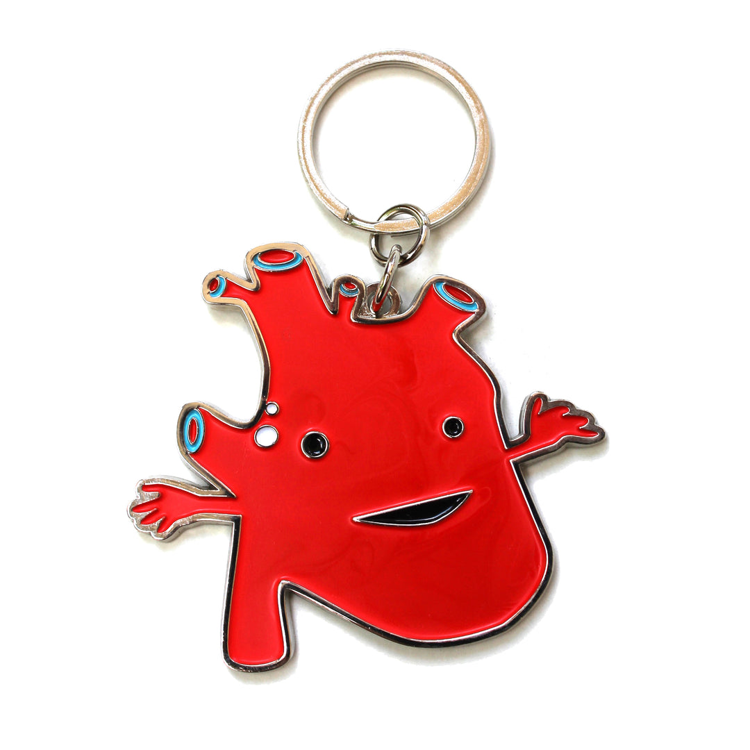 Heart Keychain - I Got the Beat | I Heart Guts Plush Organs