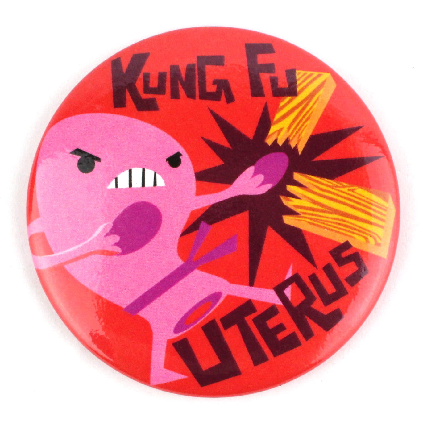 Kung Fu Uterus Magnet - I Heart Guts