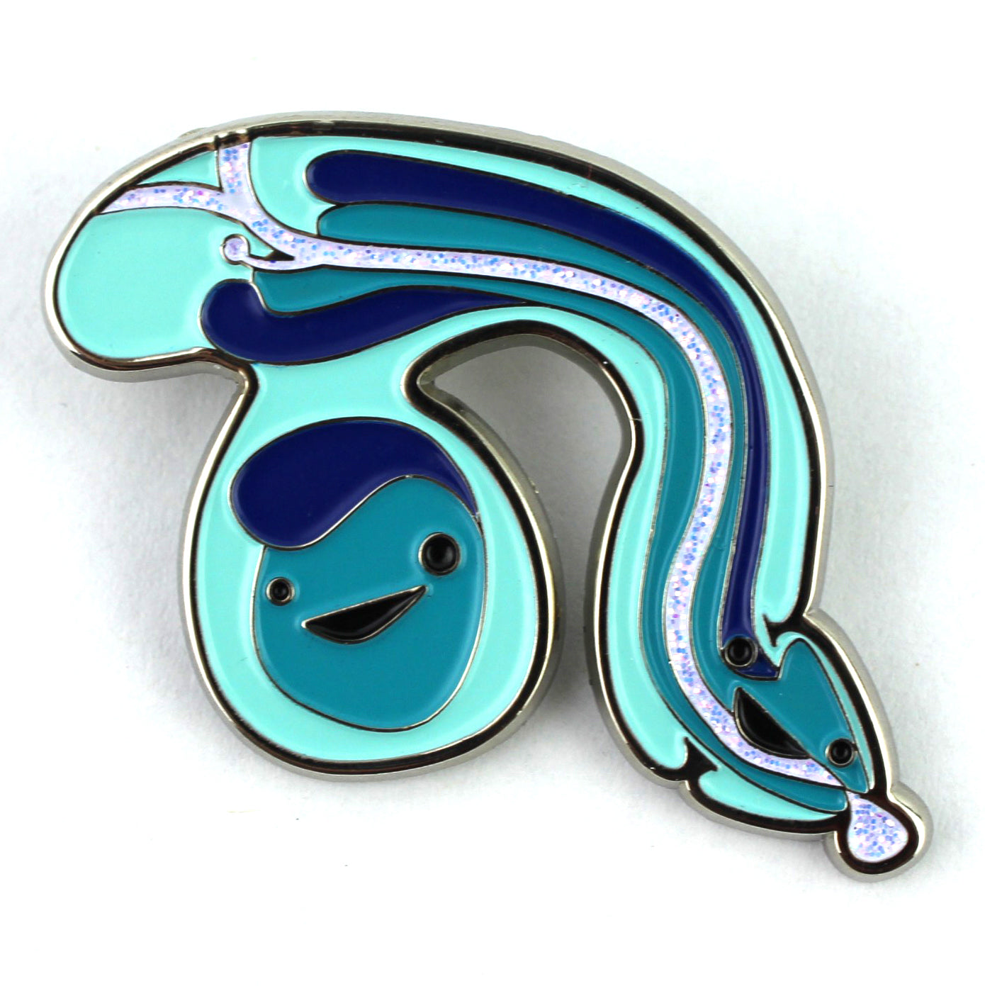 Penis Enamel Lapel Pin - Sparkly Anatomical Member | I Heart Guts Plush Organs