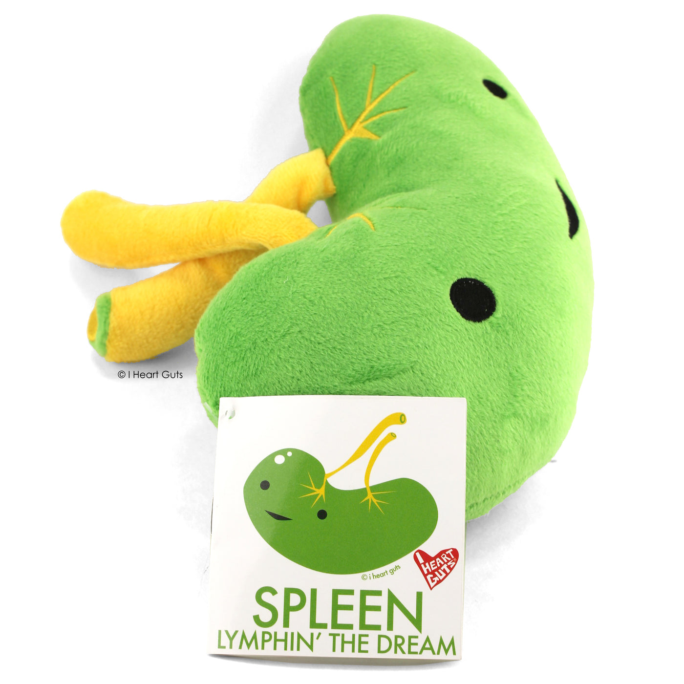 Spleen Plush - Lymphin' The Dream - Plush Organ Stuffed Toy Pillow - I Heart Guts
