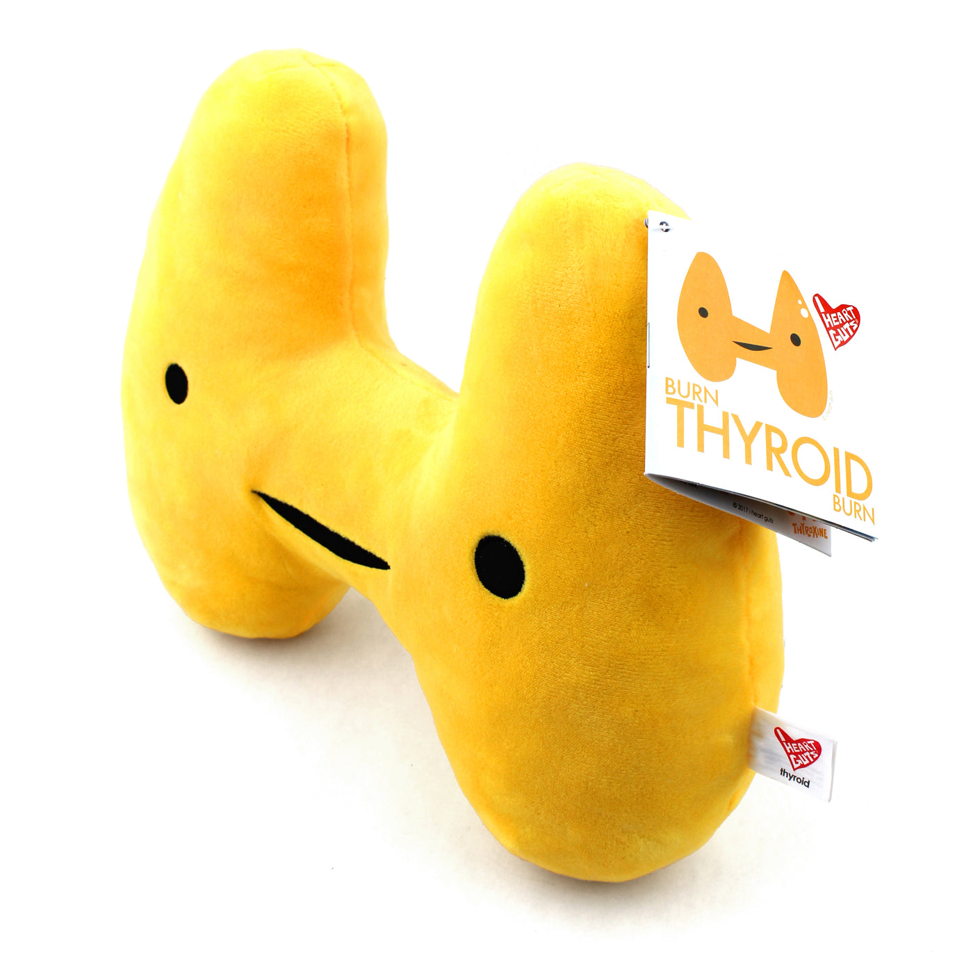 Thyroid Plush - Burn, Thyroid, Burn! - Plush Organ Stuffed Toy Pillow - I Heart Guts