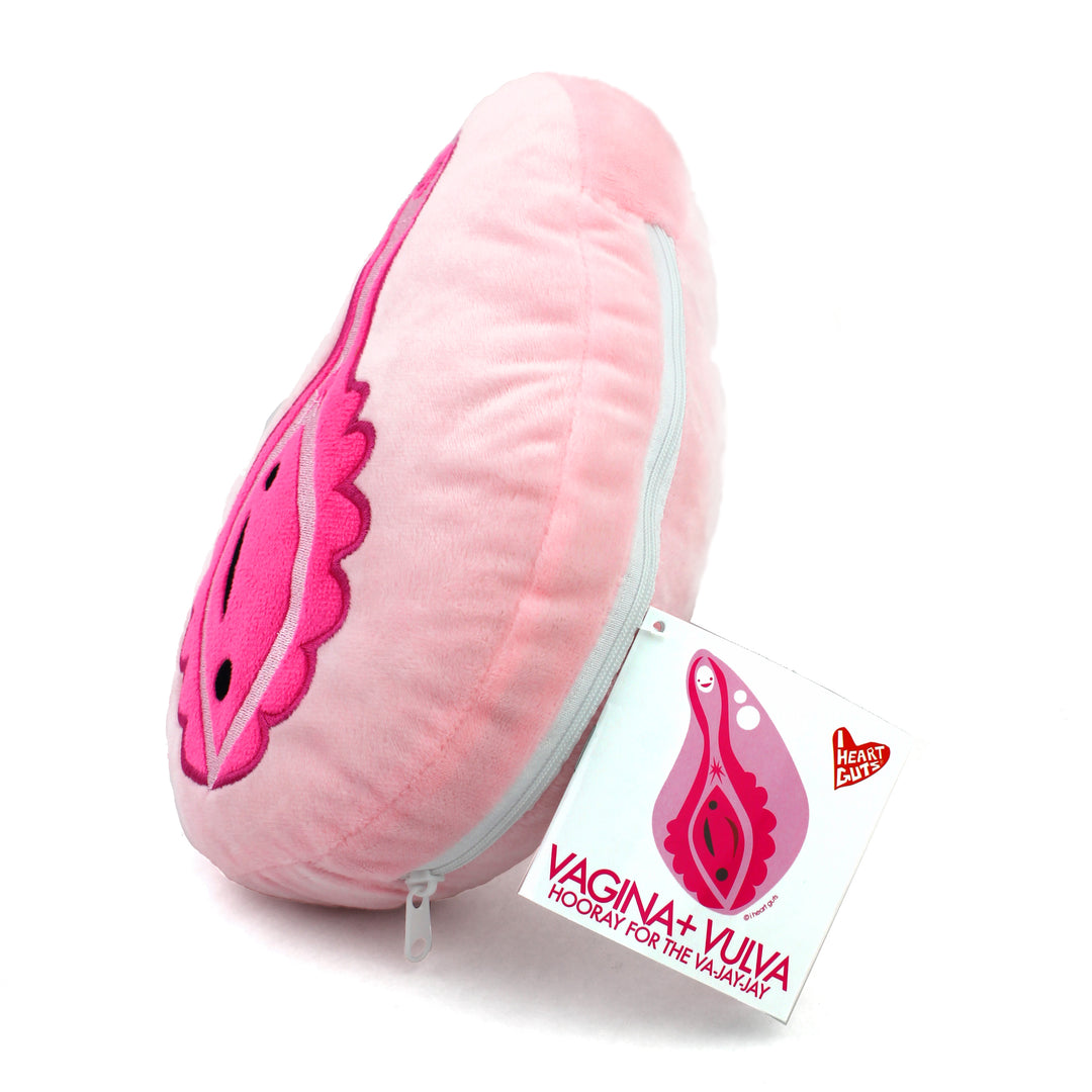 Happy Hoo-Ha Plush Zip Pouch - Hooray For The Vajayjay Yoni Plushie