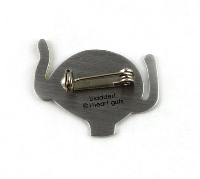 Bladder Lapel Pin - Don't Stop Relievin' - I Heart Guts