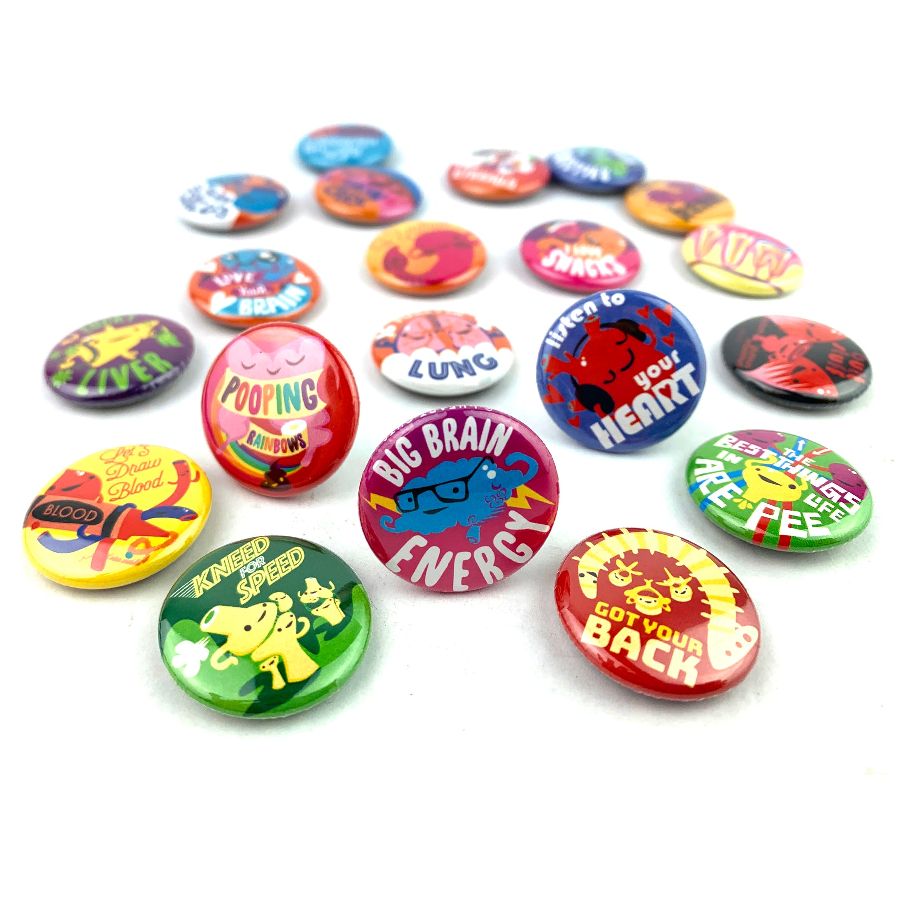 Anatomy Buttons | Cute Buttons Surgery Illness Health Care Humor Organs