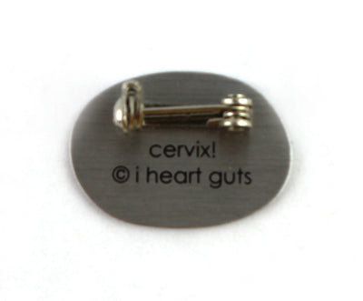 Cervix Lapel Pin - Pap Star - I Heart Guts