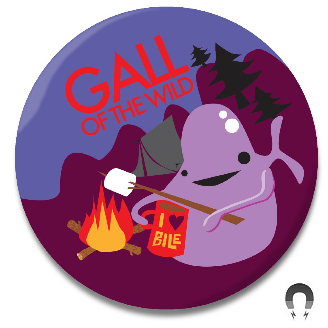 Gall of the Wild - Gallbladder Magnet | I Heart Guts®️ Plush Organs