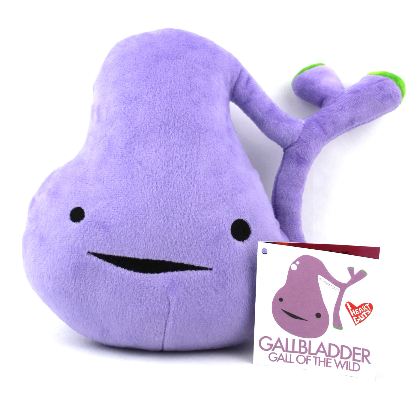 Gallbladder Plush - You've Got Gall! - Plush Organ Stuffed Toy Pillow - I Heart Guts