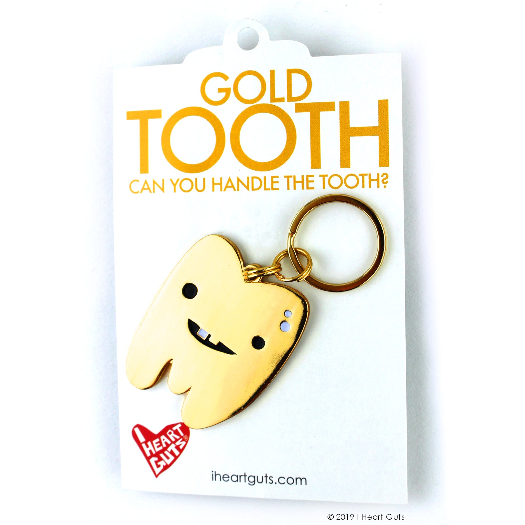 Gold Tooth Keychain - Can You Handle the Tooth? | I Heart Guts Plush Organs