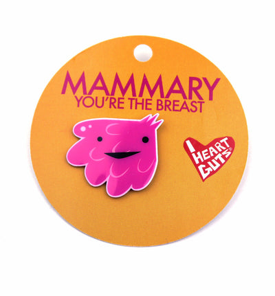 Mammary Gland Lapel Pin - Funny Cute Breast Lactation and Breastfeeding Pin
