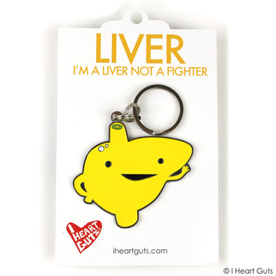 Liver Keychain - Funny Cute Liver Keychains - Hepatitis, Liver Disease Awareness 