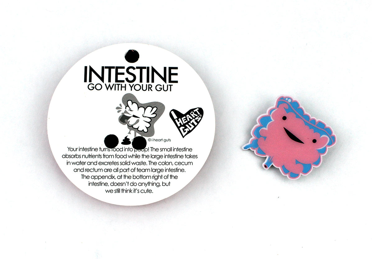 Intestine Lapel Pin - It Takes Guts!