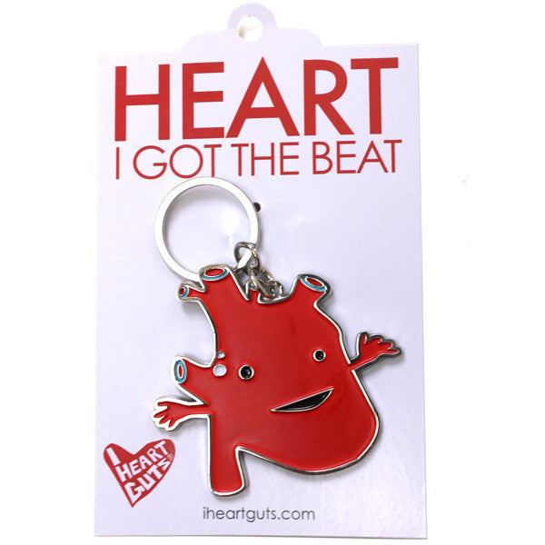 Live Like Someone Left The Gate Open Heart Keychain Clip