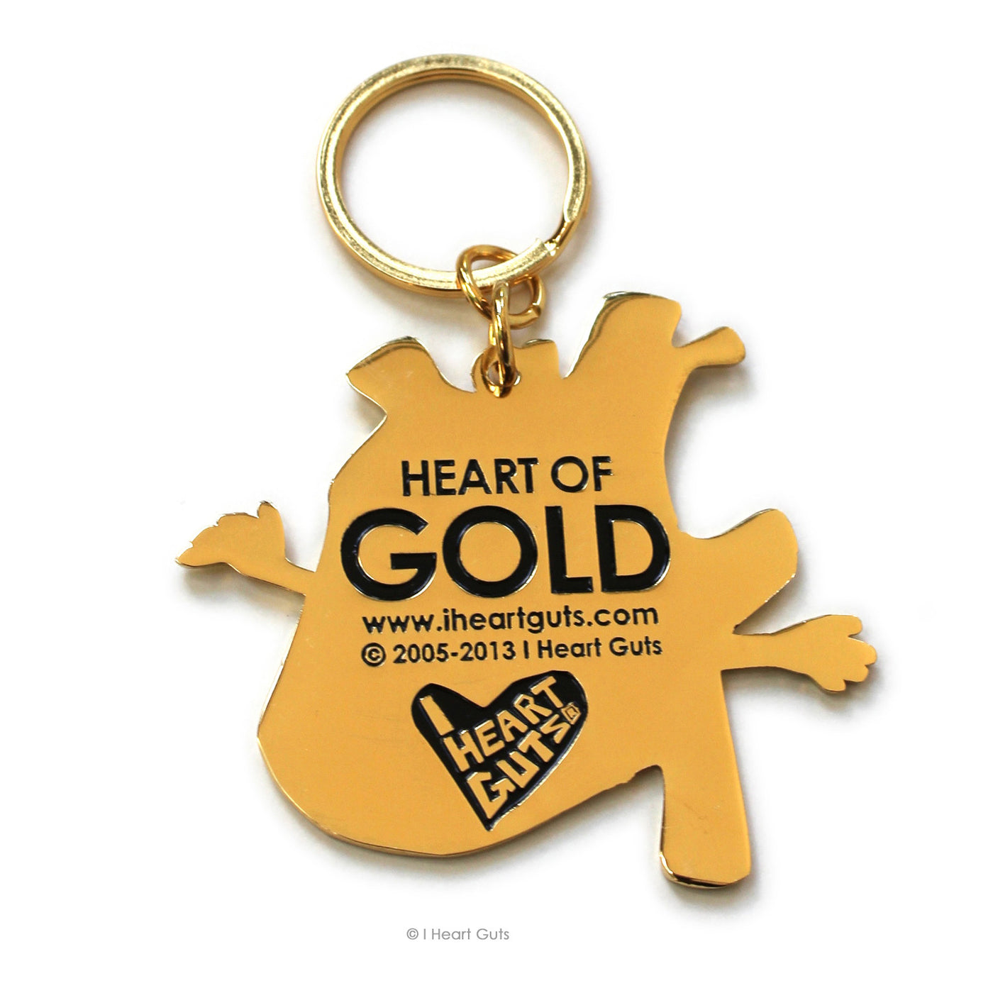 Heart of Gold Keychain - I Heart Guts