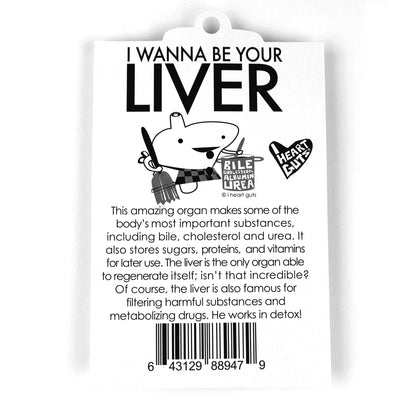 I'm a Liver Not a Fighter Keychain - I Heart Guts