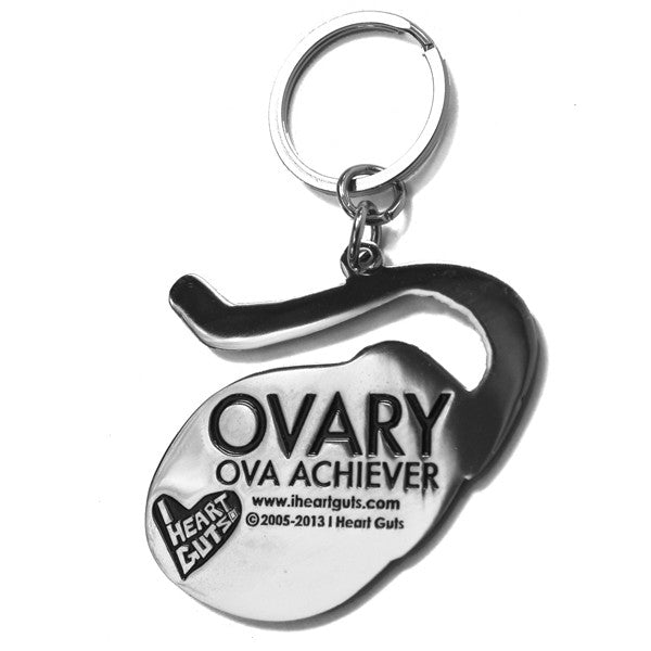 Ovary Keychain - Ova Achiever - I Heart Guts