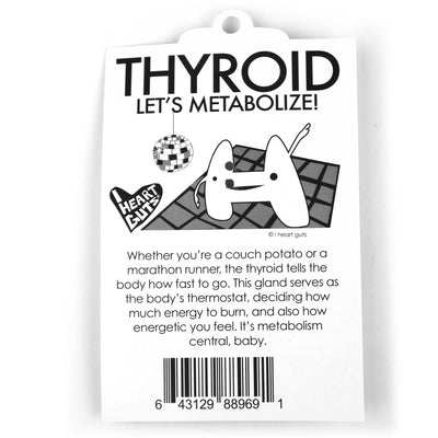 Thyroid Keychain | Cute Thyroid for Cancer, Surgery, Disease Education