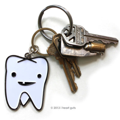 Tooth Keychain - Cute Tooth Keychain - Funny Dentist Keychains & Gifts