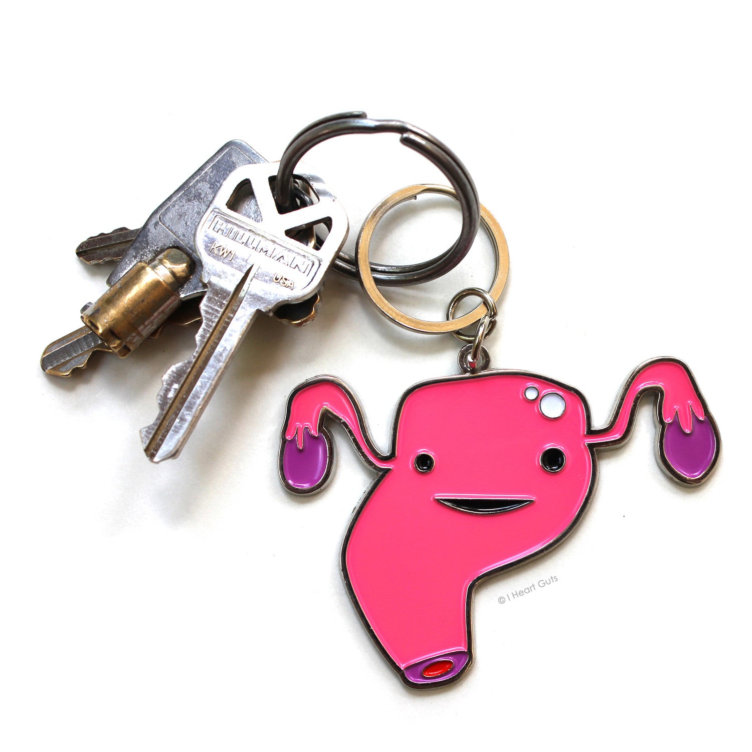 Uterus Keychain | Cute Womb Bag Charm, Period Gifts Keyring, New ...