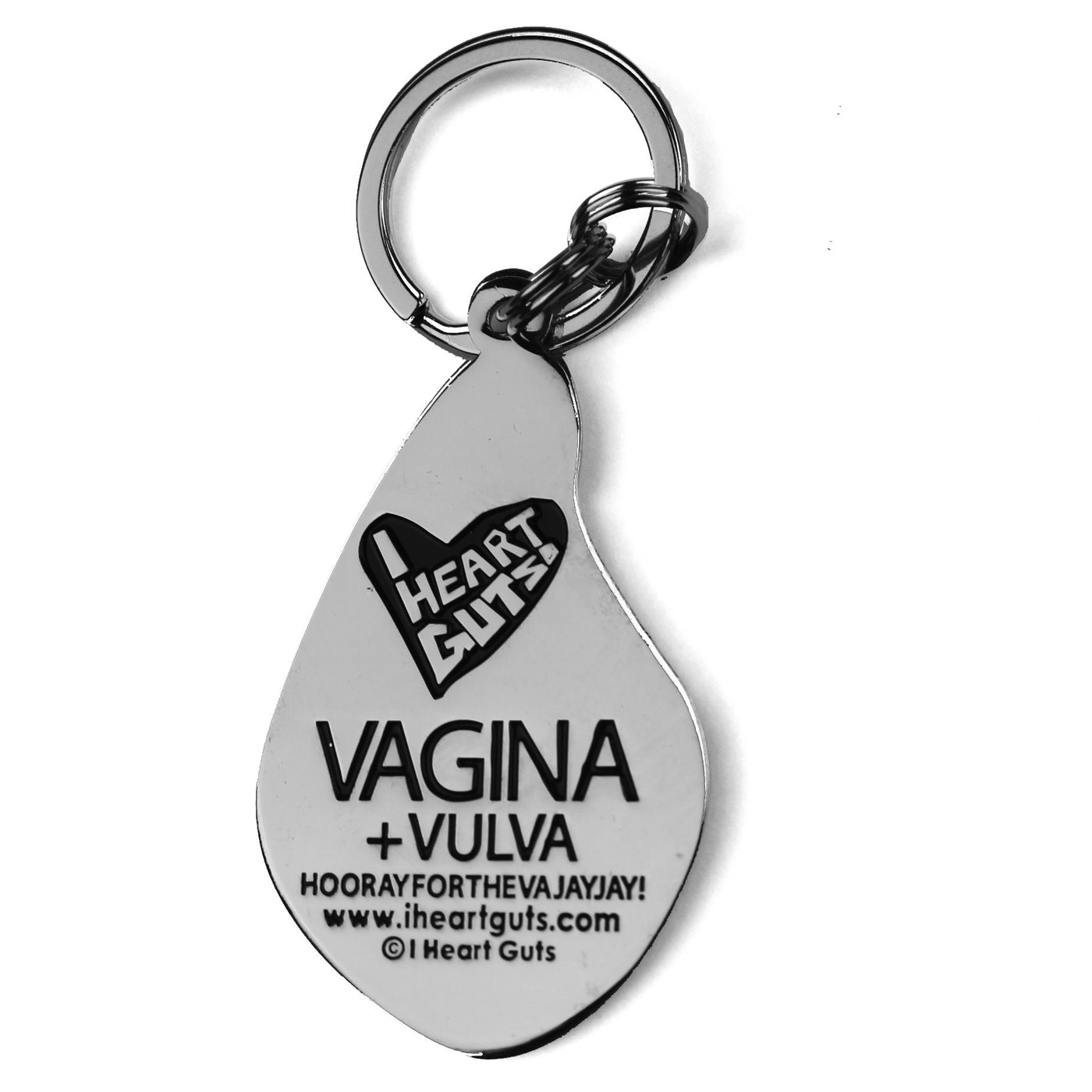 Vagina+Vulva Sparkly Keychain - Glitter Vulva Vagina Keychain - Hooray for the Va-Jay-Jay! - I Heart Guts