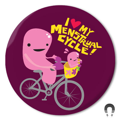 I Love My Menstrual Cycle Magnet - I Heart Guts