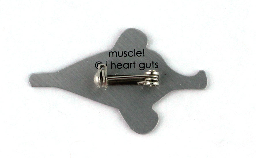Muscle Lapel Pin - I'm Flexy and I Know It - I Heart Guts
