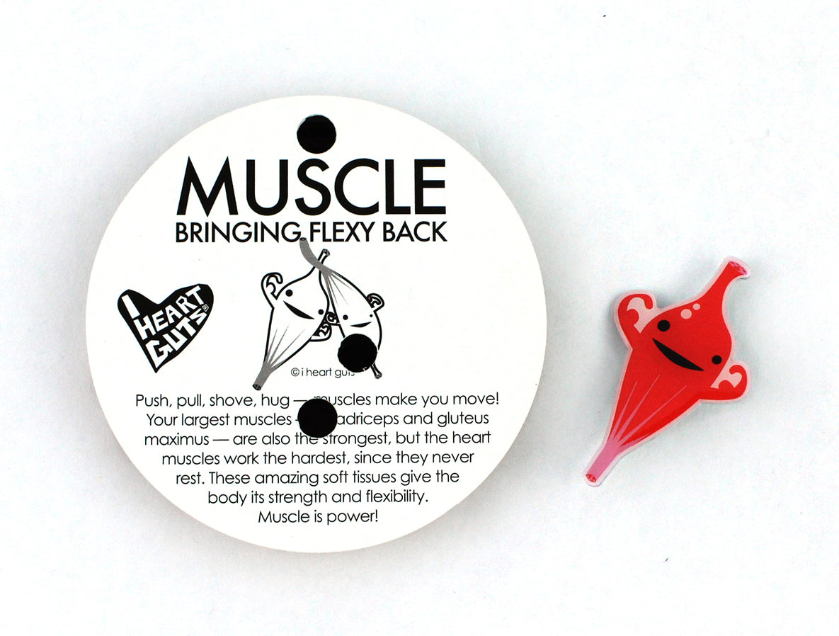 Muscle Enamel Pins, Cute Muscle Gift Ideas, Funny MS Awareness Pins & Gifts