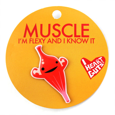 Muscle Enamel Pins, Cute Muscle Gift Ideas, Funny MS Awareness Pins & Gifts