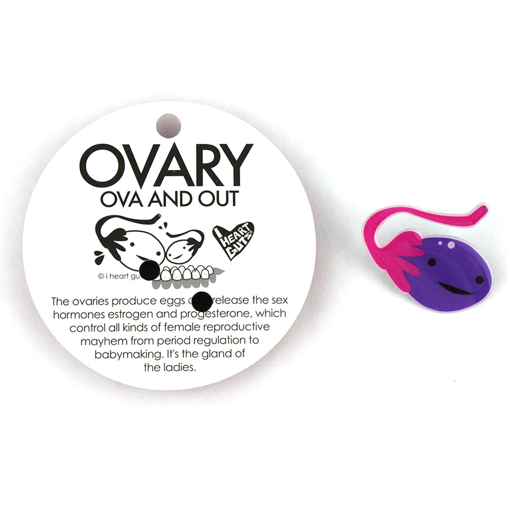 Ovary Lapel Pin - Ova Achiever Pin - Cute Ovary IVF Ovulation Funny Pins & Gifts