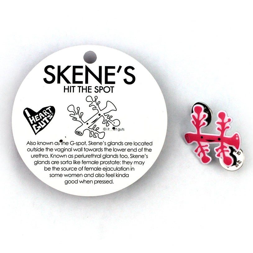 Skene's Gland Enamel Pins | Skene's Gland G-spot Pin - Women's Anatomy Pins Funny Cute