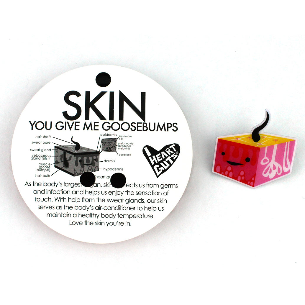 Skin Lapel Pin - In The Flesh! - I Heart Guts