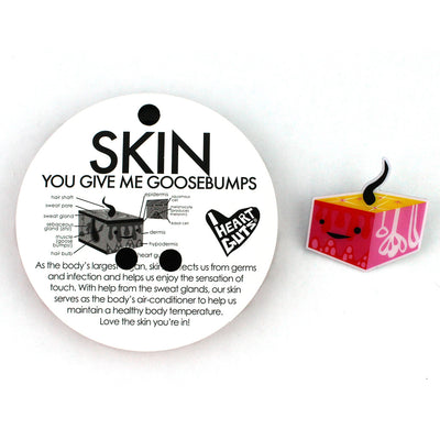 Skin Lapel Pin - In The Flesh! - I Heart Guts