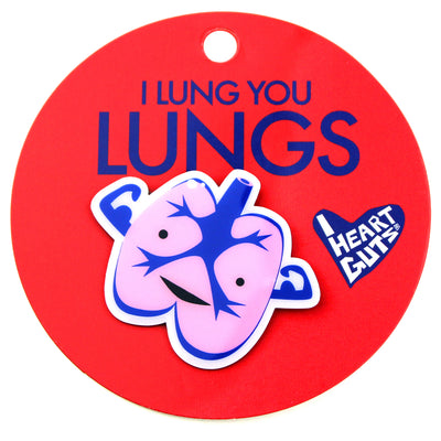 Lungs Lapel Pin - Cute Funny Lung Pin - Lung Surgery & Disease Awareness Pins