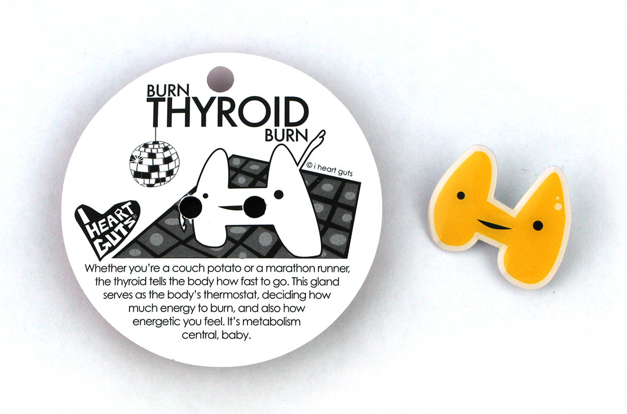 Thyroid Lapel Pin - Cute Funny Thyroid Surgery Pins - Thyroidectomy Pins & Gifts