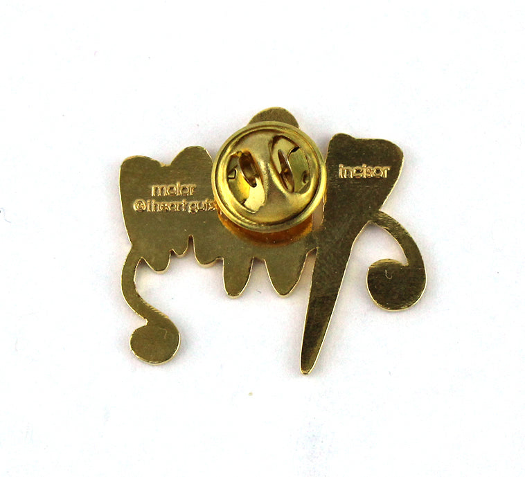 Geith Tooth Pin Tooth Enamel Lapel Pin - Cute Gold Teeth Lapel Pin | I Heart Guts Plush ...