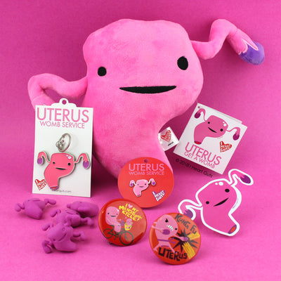 Uterus Keychain - Cute Womb Keychain - Uterus Keychain for Pregnancy, IVF, TTC
