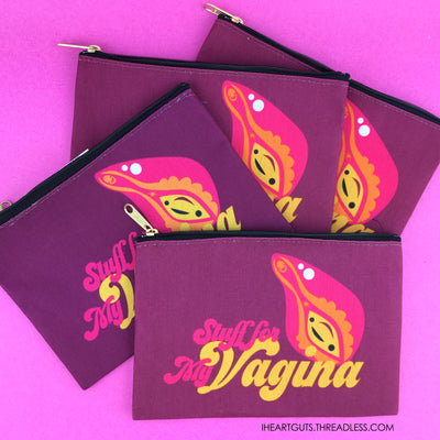 Stuff for My Vagina Zip Pouch - I Heart Guts