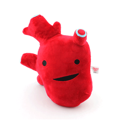 Heart Plush - I Got The Beat! - Plush Organ Stuffed Toy Pillow - I Heart Guts