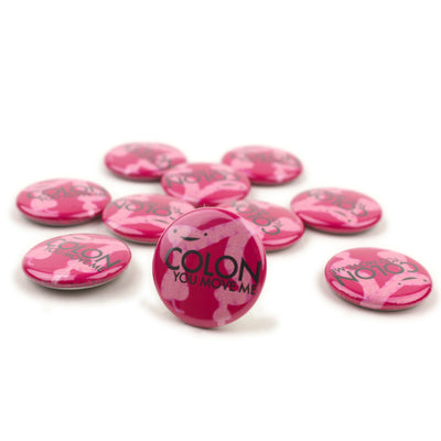 Colon Buttons - Cute Colon Button - Funny IBS IBD Colon Cancer Awareness