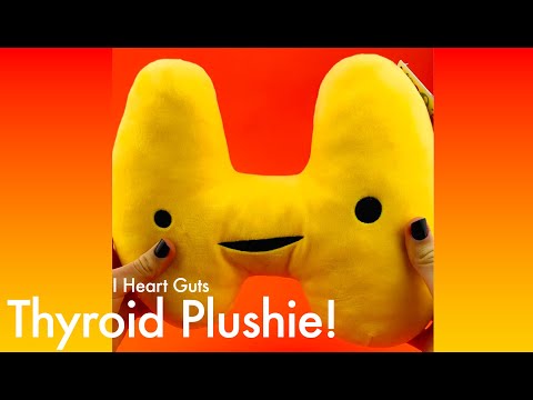 Thyroid Plush - Burn, Thyroid, Burn! - Plush Organ Stuffed Toy Pillow