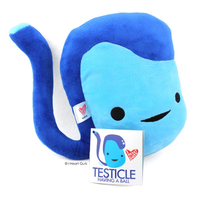 Testicle Plush - Having a Ball - Plush Organ Stuffed Toy Pillow - I Heart Guts