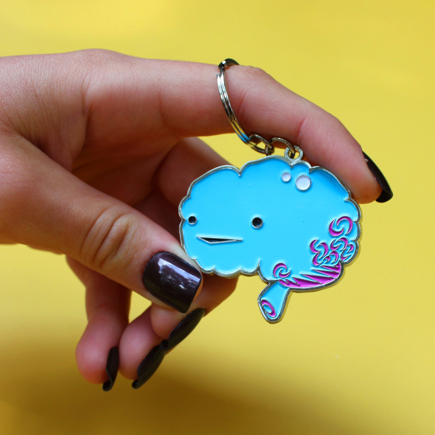 Brain Keychain - Cute Funny Brain Keychain - Anatomical Brain Keychains