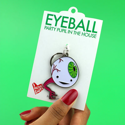 Eyeball Keychain - Party Pupil in the House - I Heart Guts