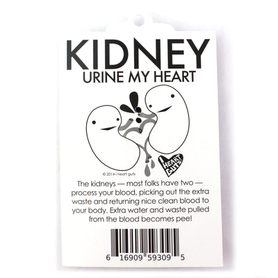 Kidney Keychain - When Urine Love - I Heart Guts